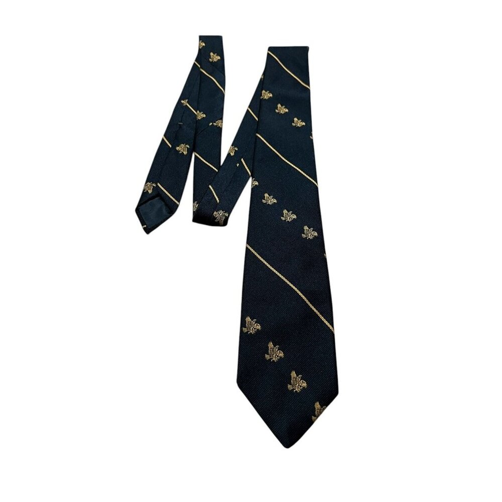 Hawkeye Men Neck Tie color Black and Yellow  one‎ size Adult Wembley 54x3